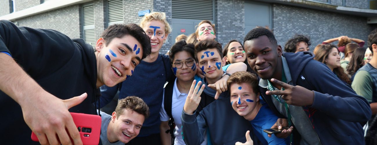 Students posing for picture